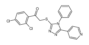 1-(2,4-dichlorophenyl)-2-[(4-phenyl-5-pyridin-4-yl-4H-1,2,4-triazol-3-yl)thio]ethanone CAS:496777-70-9 manufacturer & supplier