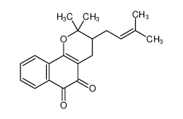 2,2-dimethyl-3-(3-methylbut-2-en-1-yl)-3,4-dihydro-2H-benzo[h]chromene-5,6-dione CAS:496788-89-7 manufacturer & supplier