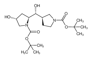 (2S,4R)-N-t-butoxycarbonyl-2-[[(3R)-N-t-butoxycarbonyl pyrrolidin-3-yl-(R)-hydroxy]methyl]-4-hydroxypyrrolidine CAS:496793-59-0 manufacturer & supplier