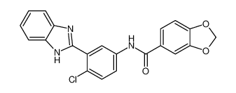 N-(3-(1H-benzo[d]imidazol-2-yl)-4-chlorophenyl)benzo[d][1,3]dioxole-5-carboxamide CAS:496794-02-6 manufacturer & supplier