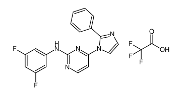 N-(3,5-difluorophenyl)-4-(2-phenyl-1H-imidazol-1-yl)pyrimidin-2-amine 2,2,2-trifluoroacetate CAS:496795-11-0 manufacturer & supplier