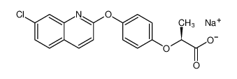 sodium (S)-2-(4-((7-chloroquinolin-2-yl)oxy)phenoxy)propanoate CAS:496802-57-4 manufacturer & supplier