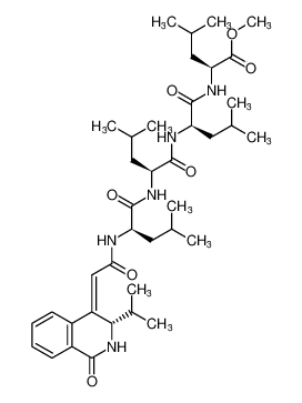 methyl (2-((S,Z)-3-isopropyl-1-oxo-2,3-dihydroisoquinolin-4(1H)-ylidene)acetyl)-D-leucyl-L-leucyl-D-leucyl-L-leucinate CAS:496803-14-6 manufacturer & supplier