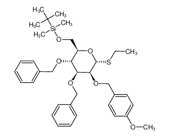 ethyl 3,4-di-O-benzyl-2-O-p-methoxybenzyl-6-O-tert-butyldimethylsilyl-1-thio-α-D-mannopyranoside CAS:496812-19-2 manufacturer & supplier