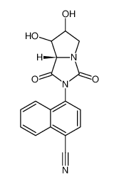 1-Naphthalenecarbonitrile,4-[(7aS)-tetrahydro-6,7-dihydroxy-1,3-dioxo-1H-pyrrolo[1,2-c]imidazol-2(3H)-yl]- CAS:496841-29-3 manufacturer & supplier