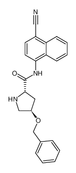 (2S,4R)-4-Benzyloxy-pyrrolidine-2-carboxylic acid (4-cyano-naphthalen-1-yl)-amide CAS:496841-44-2 manufacturer & supplier