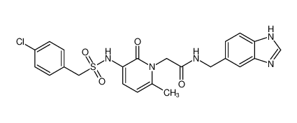 N-((1H-benzo[d]imidazol-5-yl)methyl)-2-(3-(((4-chlorophenyl)methyl)sulfonamido)-6-methyl-2-oxopyridin-1(2H)-yl)acetamide CAS:496842-25-2 manufacturer & supplier