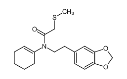 N-[2-(1,3-benzodioxol-5-yl)ethyl]-N-(cyclohex-1-enyl)-2-(methylthio)acetamide CAS:496842-72-9 manufacturer & supplier