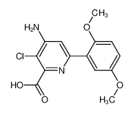 4-Amino-3-chloro-6-(2,5-dimethoxyphenyl)pyridine-2-carboxylic acid CAS:496852-12-1 manufacturer & supplier