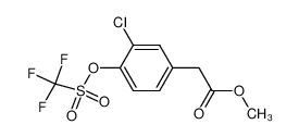 methyl 2-(3-chloro-4-(triuoromethylsulfonyloxy)phenyl)acetate CAS:496856-44-1 manufacturer & supplier