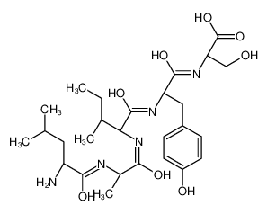 (2S)-2-[[(2S)-2-[[(2S,3S)-2-[[(2S)-2-[[(2S)-2-amino-4-methylpentanoyl]amino]propanoyl]amino]-3-methylpentanoyl]amino]-3-(4-hydroxyphenyl)propanoyl]amino]-3-hydroxypropanoic acid CAS:496857-31-9 manufacturer & supplier