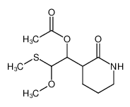 acetic acid 2-methoxy-2-(methylsulfanyl)-1-(2-oxopiperidin-3-yl)ethyl ester CAS:496863-37-7 manufacturer & supplier