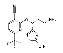 (R)-2-(3-amino-1-(5-methylisoxazol-3-yl)propoxy)-6-(trifluoromethyl)nicotinonitrile CAS:496870-12-3 manufacturer & supplier