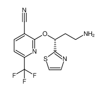 (R)-2-(3-amino-1-(thiazol-2-yl)propoxy)-6-(trifluoromethyl)nicotinonitrile CAS:496870-51-0 manufacturer & supplier