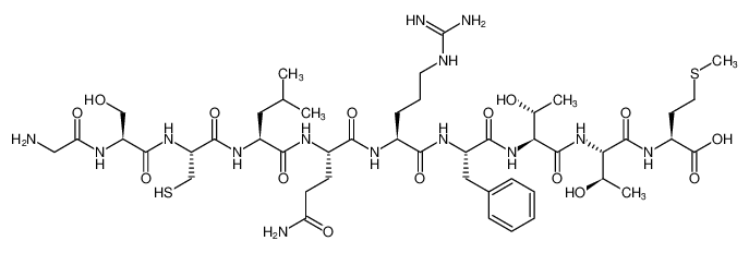 L-Methionine,glycyl-L-seryl-L-cysteinyl-L-leucyl-L-glutaminyl-L-arginyl-L-phenylalanyl-L-threonyl-L-threonyl- CAS:496879-42-6 manufacturer & supplier