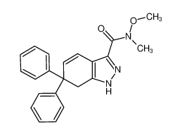 (N-methoxy-N-methyl)-6,6-diphenyl-6,7-dihydro-1H-indazole-3-carboxamide CAS:496879-96-0 manufacturer & supplier