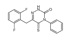 4-Phenyl-6-(2,6-difluorobenzyl)-5-thioxo-2H-(1,2,4)triazin-3-one CAS:496913-12-3 manufacturer & supplier