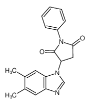 3-(5,6-dimethyl-benzoimidazol-1-yl)-1-phenyl-pyrrolidine-2,5-dione CAS:49692-04-8 manufacturer & supplier