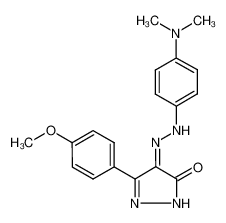 4-(2-(4-(dimethylamino)phenyl)hydrazineylidene)-5-(4-methoxyphenyl)-2,4-dihydro-3H-pyrazol-3-one CAS:496932-53-7 manufacturer & supplier