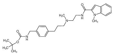 N-[2-[N-[3-[4-(N-tert-butoxycarbonylaminomethyl)phenyl]propyl]-N-methylamino]ethyl]-(1-methyl-2-indole)carboxamide CAS:496946-31-7 manufacturer & supplier