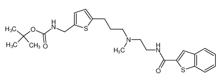 N-[2-[N-[3-[5-(N-tert-butoxycarbonylaminomethyl)-2-thienyl]propyl]-N-methylamino]ethyl]-2-benzo[b]thiophenecarboxamide CAS:496946-71-5 manufacturer & supplier