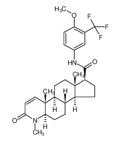 N-(4-methoxy-3-trifluoromethylphenyl)-3-oxo-4-methyl-4-aza-5α-androst-1-ene-17β-carboxamide CAS:496947-33-2 manufacturer & supplier