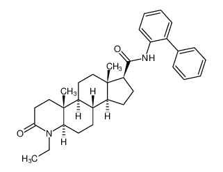 (4aR,4bS,6aS,7S,9aS,9bS,11aR)-N-([1,1'-biphenyl]-2-yl)-1-ethyl-4a,6a-dimethyl-2-oxohexadecahydro-1H-indeno[5,4-f]quinoline-7-carboxamide CAS:496948-55-1 manufacturer & supplier