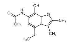 6-acetylamino-4-ethyl-2,3-dimethyl-benzofuran-7-ol CAS:49695-51-4 manufacturer & supplier