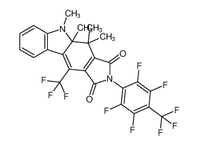 Pyrrolo[3,4-b]carbazole-1,3(2H,4H)-dione,4a,5-dihydro-4,4,4a,5-tetramethyl-2-[2,3,5,6-tetrafluoro-4-(trifluoromethyl)phenyl]-10-(trifluoromethyl)- CAS:496951-37-2 manufacturer & supplier