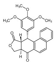 rel-(7aR,10aR,11R)-11-(3,4,5-trimethoxyphenyl)-7a,8,10a,11-tetrahydrophenanthro[2,3-c]furan-7,10-dione CAS:496954-82-6 manufacturer & supplier