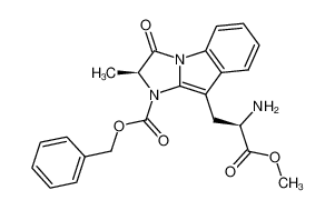 (S)-9-((R)-2-Amino-2-methoxycarbonyl-ethyl)-2-methyl-3-oxo-2,3-dihydro-imidazo[1,2-a]indole-1-carboxylic acid benzyl ester CAS:496961-90-1 manufacturer & supplier