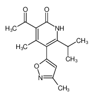 3-acetyl-6-isopropyl-4-methyl-5-(3-methyl-5-isoxazolyl)-2-pyridone CAS:497059-14-0 manufacturer & supplier