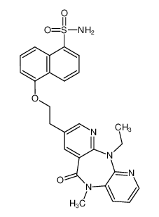 5-(2-(11-ethyl-5-methyl-6-oxo-6,11-dihydro-5H-dipyrido[3,2-b:2',3'-e][1,4]diazepin-8-yl)ethoxy)naphthalene-1-sulfonamide CAS:497067-96-6 manufacturer & supplier