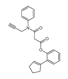 N-phenyl-N-prop-2-ynyl-malonamic acid 2-cyclopent-1-enyl-phenyl ester CAS:497071-03-1 manufacturer & supplier