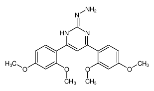 2(1H)-Pyrimidinone, 4,6-bis(2,4-dimethoxyphenyl)-, hydrazone CAS:497074-62-1 manufacturer & supplier