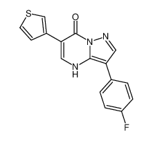 Pyrazolo[1,5-a]pyrimidin-7(4H)-one, 3-(4-fluorophenyl)-6-(3-thienyl)- CAS:497088-99-0 manufacturer & supplier