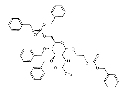 2-(benzyloxycarbonyl)aminoethyl 2-acetamido-3,4-di-O-benzyl-2-deoxy-6-O-dibenzylphosphate-α-D-mannopyranoside CAS:497096-21-6 manufacturer & supplier