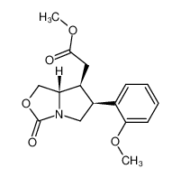 [(6S,7S,7aS)-6-(2-Methoxy-phenyl)-3-oxo-tetrahydro-pyrrolo[1,2-c]oxazol-7-yl]-acetic acid methyl ester CAS:497096-49-8 manufacturer & supplier