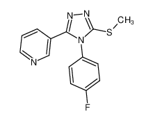 3-(4-(4-fluorophenyl)-5-(methylthio)-4H-1,2,4-triazol-3-yl)pyridine CAS:497102-89-3 manufacturer & supplier