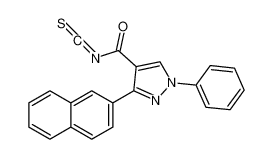 1H-Pyrazole-4-carbonyl isothiocyanate, 3-(2-naphthalenyl)-1-phenyl- CAS:497107-89-8 manufacturer & supplier