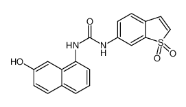 Urea, N-(1,1-dioxidobenzo[b]thien-6-yl)-N'-(7-hydroxy-1-naphthalenyl)- CAS:497150-96-6 manufacturer & supplier