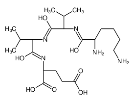 (2S)-2-[[(2S)-2-[[(2S)-2-[[(2S)-2,6-diaminohexanoyl]amino]-3-methylbutanoyl]amino]-3-methylbutanoyl]amino]pentanedioic acid CAS:497172-28-8 manufacturer & supplier