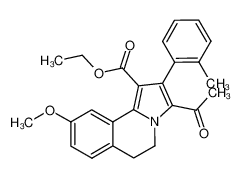 ethyl 3-acetyl-9-methoxy-2-(o-tolyl)-5,6-dihydropyrrolo[2,1-a]isoquinoline-1-carboxylate CAS:497234-77-2 manufacturer & supplier