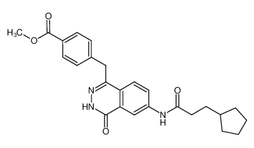 4-[6-(3-Cyclopentyl-propionylamino)-4-oxo-3,4-dihydro-phthalazin-1-ylmethyl]-benzoic acid methyl ester CAS:497254-66-7 manufacturer & supplier