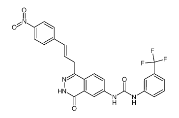 1-{1-[(E)-3-(4-Nitro-phenyl)-allyl]-4-oxo-3,4-dihydro-phthalazin-6-yl}-3-(3-trifluoromethyl-phenyl)-urea CAS:497254-94-1 manufacturer & supplier