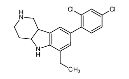 8-(2,4-dichlorophenyl)-6-ethyl-2,3,4,4a,5,9b-hexahydro-1H-pyrido[4,3-b]indole CAS:497261-30-0 manufacturer & supplier