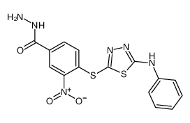 3-nitro-4-((5-(phenylamino)-1,3,4-thiadiazol-2-yl)thio)benzohydrazide CAS:497263-07-7 manufacturer & supplier