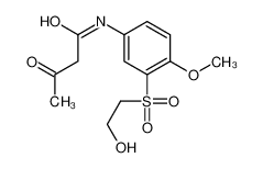 N-[3-(2-hydroxyethylsulfonyl)-4-methoxyphenyl]-3-oxobutanamide CAS:49743-58-0 manufacturer & supplier