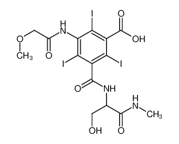 3-{[3-Hydroxy-1-(methylamino)-1-oxo-2-propanyl]carbamoyl}-2,4,6-t riiodo-5-[(methoxyacetyl)amino]benzoic acid CAS:49755-88-6 manufacturer & supplier