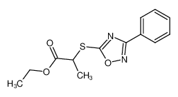 2-(3-phenyl-[1,2,4]oxadiazol-5-ylsulfanyl)-propionic acid ethyl ester CAS:49772-95-4 manufacturer & supplier